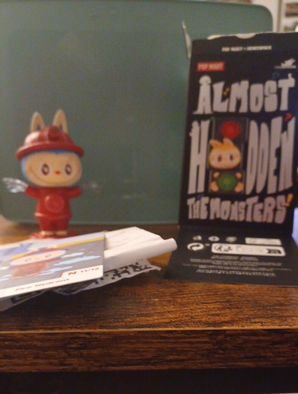 Authentic Labubu Pop Mart 'Almost The Monsters Hidden' Fire Hydrant Collectible